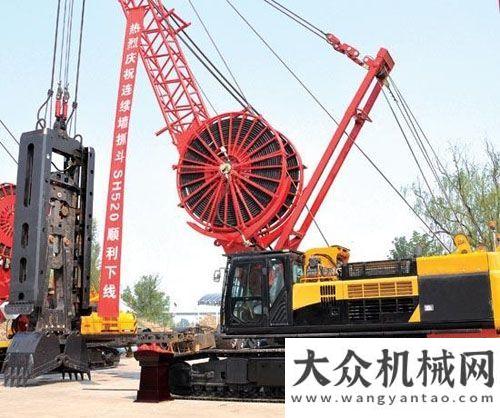 的抓斗之王國(guó)內(nèi)功率最大的連續(xù)墻抓斗在三一成功下線金泰連