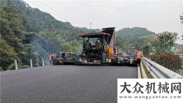 機(jī)閃耀登場天順長城攤鋪機(jī)參建的荔玉高速正式通車運(yùn)營全景看