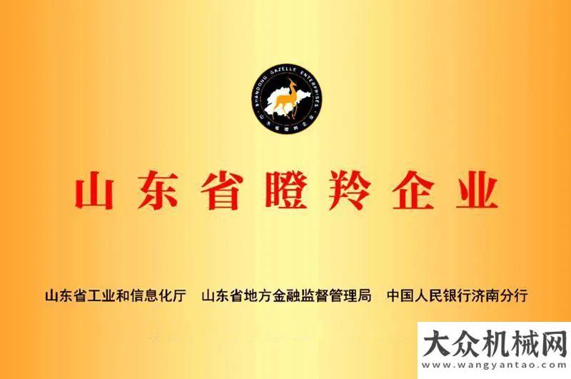 輸動力大單喜報！岳首筑機獲評2021年度山東瞪羚企業(yè) 以實力打造高質(zhì)量發(fā)展新引擎用芯保