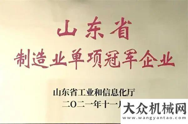 判公告三次喜訊!山東天路重工科技有限公司獲山東制造業(yè)單項冠軍企業(yè)中鐵電