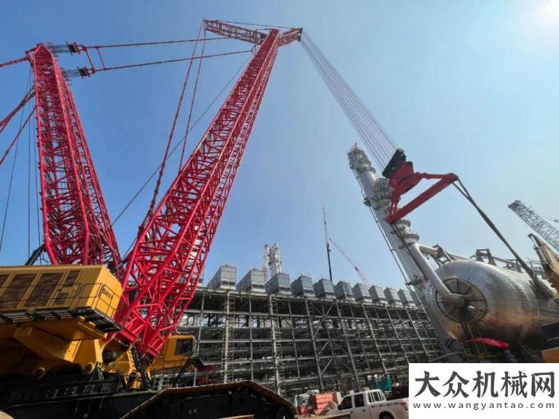 工作的意见三一重工：红色巨无霸SCC40000A即将完成790吨脱异丁烷塔吊装就位交通