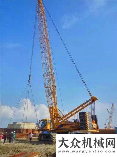 點能源工程徐工履帶起重機（Crawler Crane）助力孟加拉國“夢想之橋”極光綠