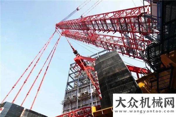 团高度认可震撼！三一4500吨“全球第一吊”双臂工况首秀山河矿