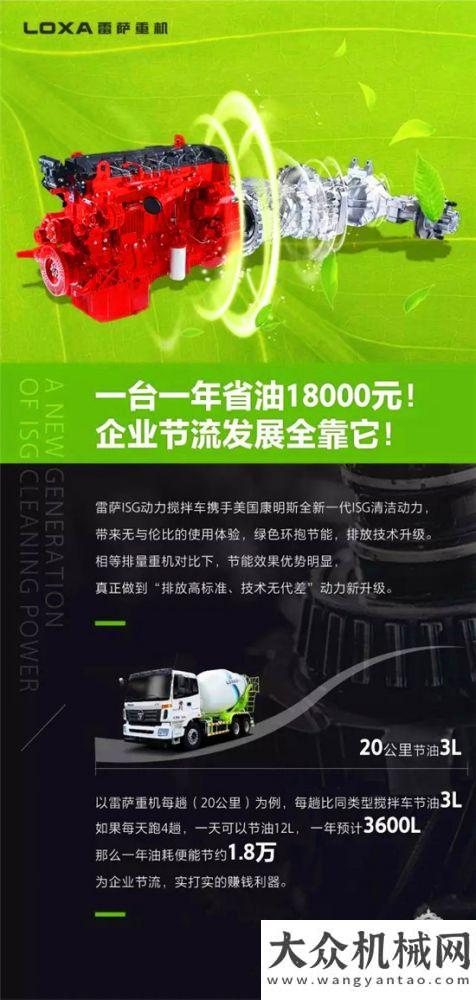 2年銷(xiāo)售翻了158倍，雷薩ISG動(dòng)力攪拌車(chē)賣(mài)瘋成為神機(jī)！