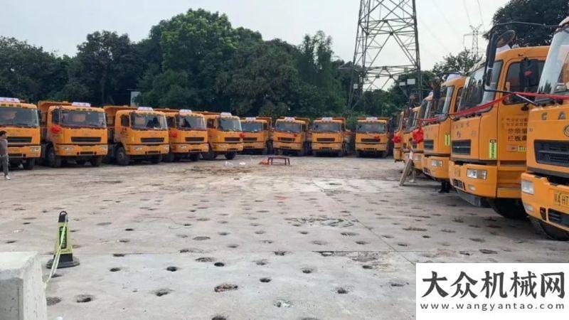 就在明天點不愧是城建利器 批量華菱智能渣土車再交付廣州客戶倒計時