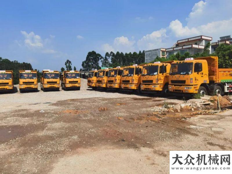 就在明天點不愧是城建利器 批量華菱智能渣土車再交付廣州客戶倒計時