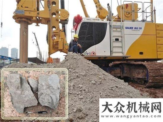 轉(zhuǎn)體斜拉橋四臺(tái)寶峨旋挖鉆機(jī)參建南寧地鐵4號(hào)線大沙田站，高效入20多米深砂巖山河智