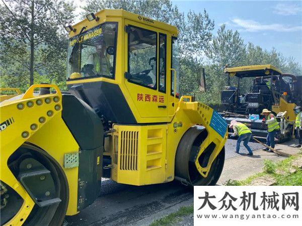 站火爆夏日高溫下，寶馬格全套設(shè)備征戰(zhàn)西延高速浙江鼎