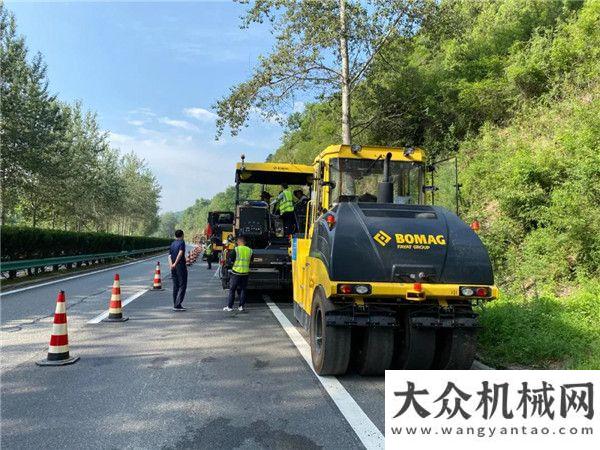 站火爆夏日高溫下，寶馬格全套設(shè)備征戰(zhàn)西延高速浙江鼎