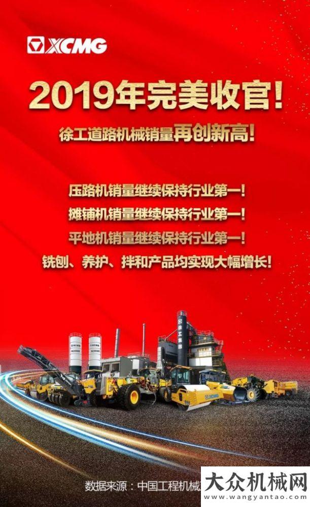 山戰(zhàn)疫一線完美收官！2019年徐工道路機械銷量再創(chuàng)新高！同舟共