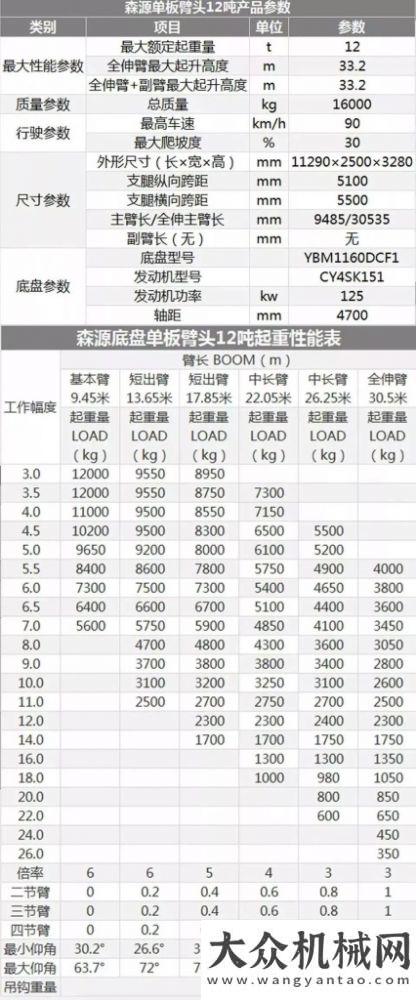 坦公路森源爆款12噸吊車上市，性能完全對(duì)標(biāo)XCT12，超高性價(jià)比！無畏嚴(yán)