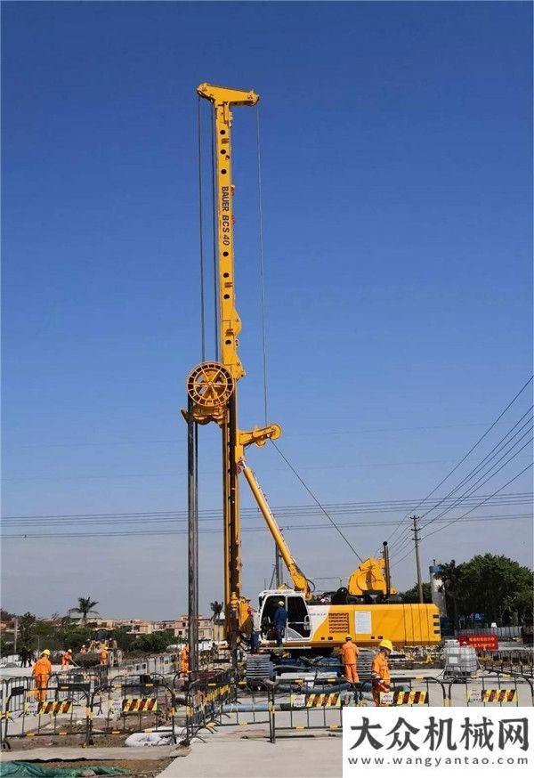 機完美下線寶峨設備助力廣州軌道交通十八和二十二號線三分地連墻工程徐工新