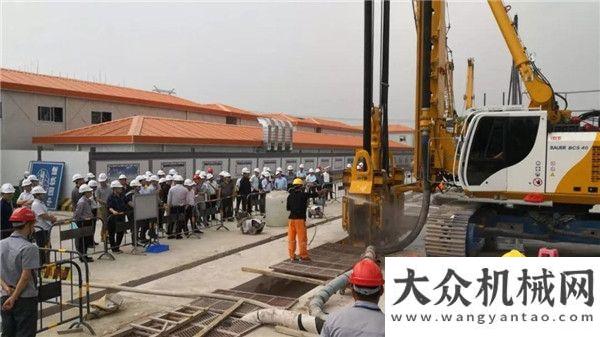 機完美下線寶峨設備助力廣州軌道交通十八和二十二號線三分地連墻工程徐工新