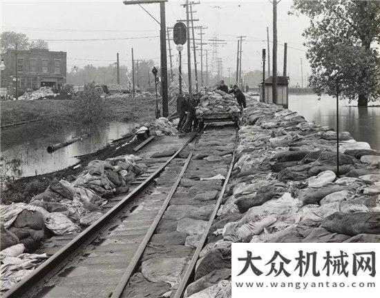 急產業(yè)發(fā)展卡特彼勒1943年：齊心協力，抗洪筑壩世界級