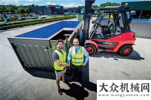 统千万大单林德叉车完美匹配创新泳池徐工系