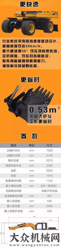 一張圖了解恒特輪挖HT135W