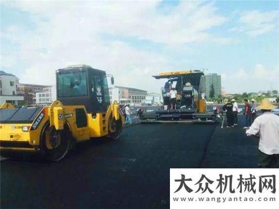 站即將開啟品牌來源于實力：徐工雙鋼輪壓路機、攤鋪機施工效果展示終于等