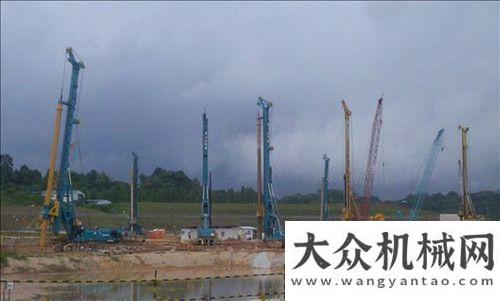 錦大顯身手山河智能七臺旋挖鉆機助建新加坡地鐵亞洲第