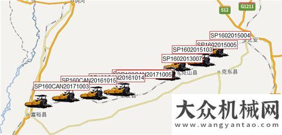 俄羅斯市場長城攤鋪機列隊北富高速山推張