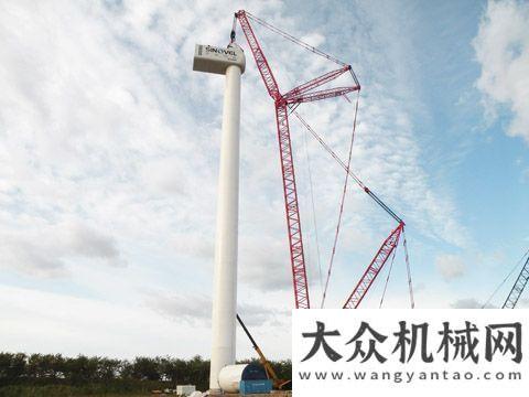 電核島穹頂三一900噸履帶起重機(jī)開啟首臺(tái)6.0MW風(fēng)機(jī)吊裝先河三一噸