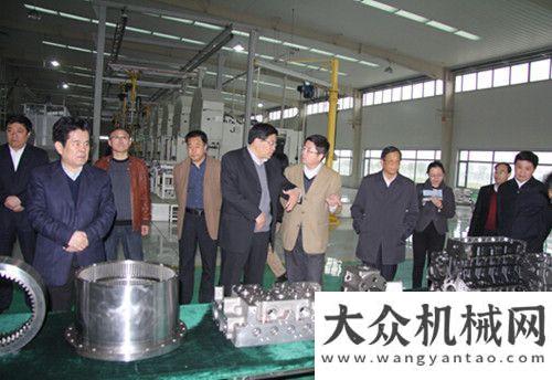 遥控挖掘机山东政协领导来山东常林集团调研公司开