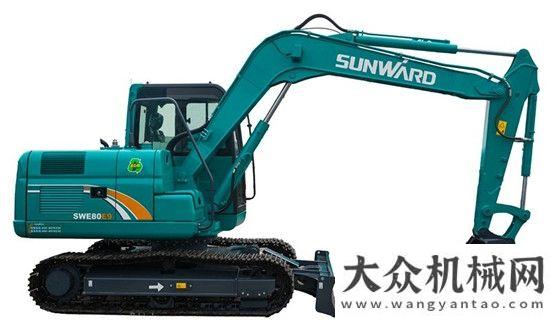 全断面摊铺山河智能小挖家族新成员SWE80E9报到青海克