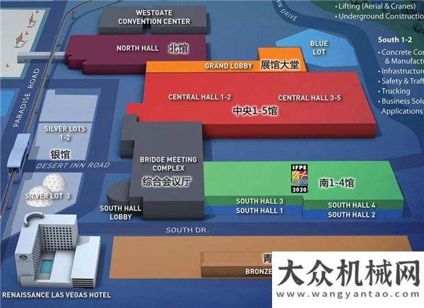 薪萬是假的包羅萬象的工程機械大秀場 詳解CONEXPO CON/AGG的各展館展區(qū)辟謠了