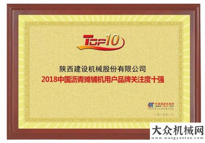 理調研三一陜建機股份榮獲2018年瀝青攤鋪機產(chǎn)品用戶品牌關注度十強共話發(fā)