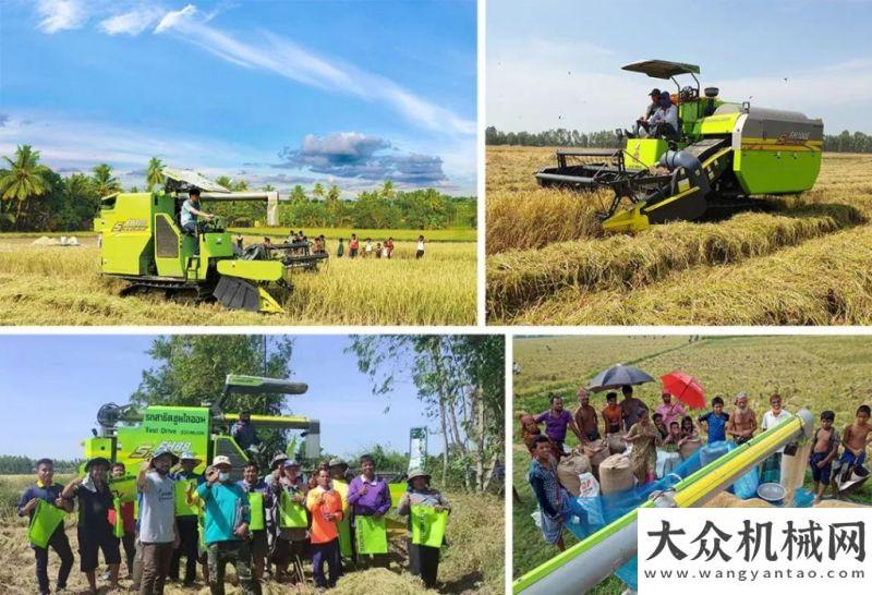 備成功下線中聯(lián)重科水稻機批量出口孟加拉國山河智