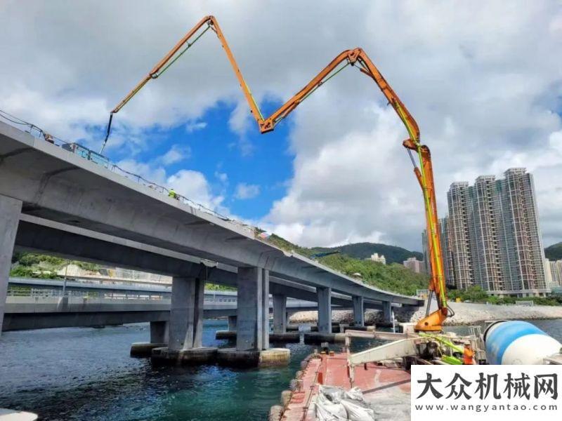 人中秋快樂船上施工還是這么穩(wěn)！中聯(lián)泵車助建香港又一個重要跨海通道德國寶